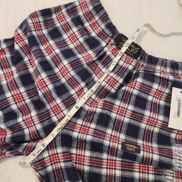 NWT Vermont Flannel Co Pajama Lounge Pants Plaid Red White Blue Small America - Picture 11 of 12